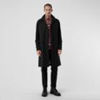Burberry Burberry Archive Logo-lined Tropical Gabardine Car Coat, Size: 40, Black