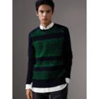 Burberry Burberry Fair Isle Detail Wool Cashmere Sweater