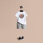 Burberry Burberry Pallas Heads Print Cotton T-shirt, Size: 14y, White