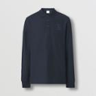 Burberry Burberry Long-sleeve Letter Graphic Cotton Piqu Polo Shirt, Size: M