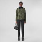 Burberry Burberry Corduroy Collar Diamond Quilted Barn Jacket, Size: 04