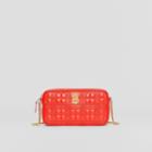 Burberry Burberry Quilted Check Lambskin Camera Bag, Red