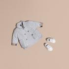 Burberry Burberry Check Detail Diamond Quilted Jacket, Size: 12m, Blue