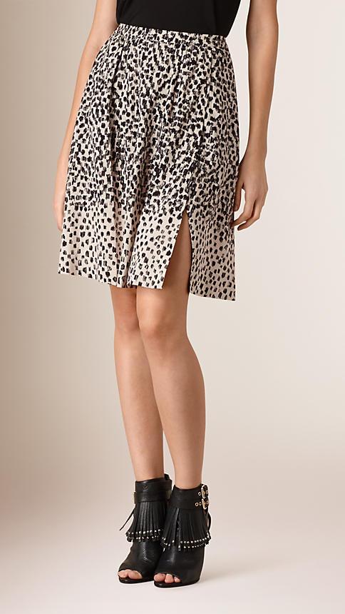 Burberry Brit Graphic Print Split Detail Skirt