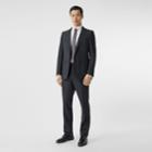 Burberry Burberry English Fit Check Wool Suit, Size: 48r, Blue