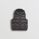 Burberry Burberry Childrens Reversible Showerproof Down-filled Hooded Gilet, Size: 10y, Grey