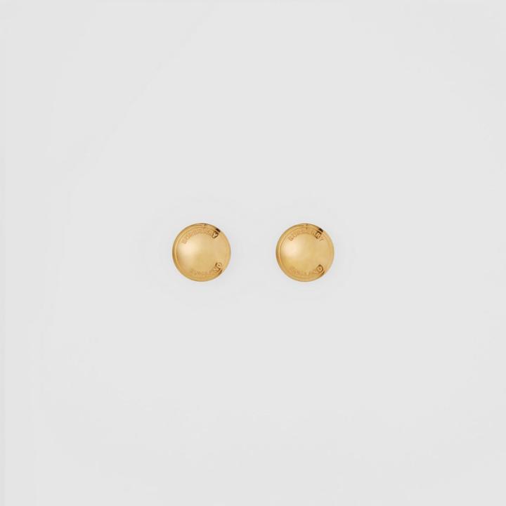 Burberry Burberry Logo Detail Gold-plated Earrings