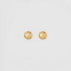 Burberry Burberry Logo Detail Gold-plated Earrings