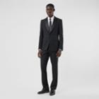Burberry Burberry Monogram And Star Wool Silk Jacquard Trousers, Size: 38, Black