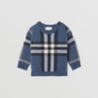 Burberry Burberry Childrens Check Intarsia Wool Cashmere Sweater, Size: 12m