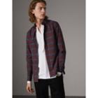 Burberry Burberry Check Cotton Shirt, Size: Xxl