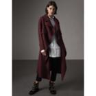 Burberry Burberry Double-faced Wool Cashmere Wrap Coat, Size: 10, Red