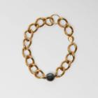 Burberry Burberry Heart And Marbled Resin Charm Chain Necklace, Yellow
