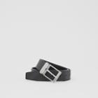 Burberry Burberry Reversible London Check And Leather Belt, Size: 105, Black