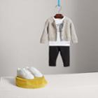 Burberry Burberry Textured Knit Cashmere Cardigan, Size: 3y, Grey
