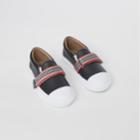 Burberry Burberry Childrens Icon Stripe Strap Slip-on Sneakers, Size: 35