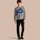 Burberry Weather Appliqu Detail Cotton Jersey Sweatshirt