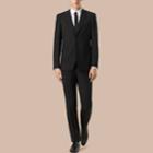 Burberry Burberry Modern Fit Wool Mohair Part-canvas Suit, Size: 52r, Black