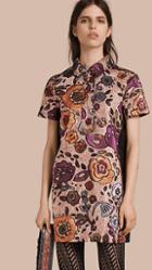 Burberry Lam And Floral Jacquard Shirt Dress