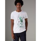 Burberry Burberry Bust Print Mlange Cotton T-shirt, Size: Xxl