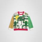 Burberry Burberry Childrens Hedge Maze Print Cotton Sweatshirt, Size: 6y, Multicolour