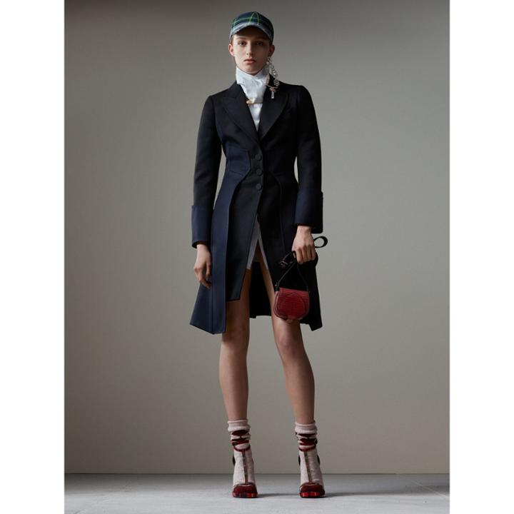 Burberry Burberry Wool Dressage Coat, Size: 04, Black