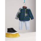 Burberry Burberry Panelled Tartan And Check Cotton Poplin Shirt, Size: 3y