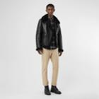 Burberry Burberry Shearling Aviator Jacket, Size: 34, Black