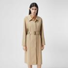 Burberry Burberry Tropical Gabardine Belted Car Coat, Size: 04, Yellow