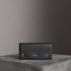 Burberry Burberry Two-tone Leather Continental Wallet, Black