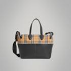 Burberry Burberry Vintage Check And Leather Baby Changing Tote