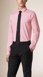 Burberry Modern Fit Double-cuff Cotton Poplin Shirt