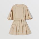 Burberry Burberry Childrens Cape Sleeve Stretch Cotton Dress, Size: 10y