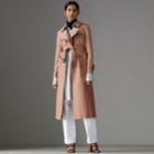 Burberry Burberry Tropical Gabardine Trench Coat, Size: 06, Pink