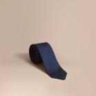 Burberry Burberry Slim Cut Check Silk Tie, Blue