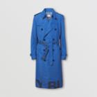 Burberry Burberry Logo Print Lightweight Trench Coat, Size: 46