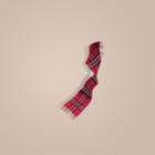 Burberry Burberry The Mini Classic Cashmere Scarf In Check, Size: Os, Pink