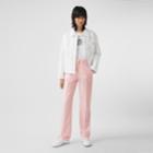 Burberry Burberry Pocket Detail Tumbled Wool Tailored Trousers, Size: 02, Pink
