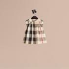 Burberry Burberry Check Cotton Dress, Size: 3y, Beige