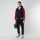 Burberry Burberry Contrast Crest Neoprene Hooded Top, Size: Xl, Blue