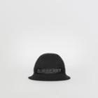 Burberry Burberry Logo Detail Bucket Hat, Size: M, Black