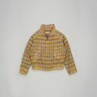 Burberry Burberry Scribble Check Cotton Silk Harrington Jacket, Size: 4y, Yellow