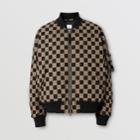 Burberry Burberry Chequer Cotton Bomber Jacket, Size: L