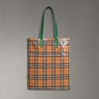 Burberry Burberry Large Coated Vintage Check Shopper, Green