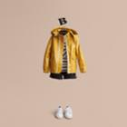 Burberry Burberry Glossy Showerproof Jacket With Detachable Hood, Size: 14y, Yellow