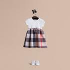 Burberry Burberry Check Cotton Jersey T-shirt Dress, Size: 3y, Pink