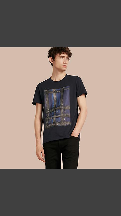 Burberry Graphic Check Motif T-shirt