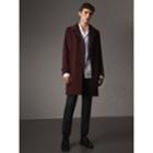Burberry Burberry Cashmere Car Coat, Size: 40, Red