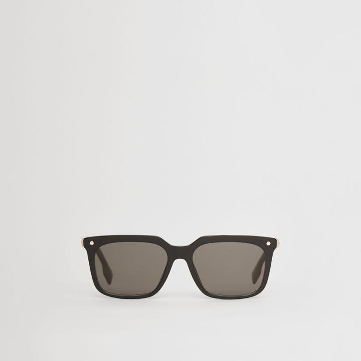 Burberry Burberry Stripe Detail Square Frame Sunglasses
