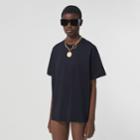 Burberry Burberry Monogram Stripe Print Cotton Oversized T-shirt, Size: Xs